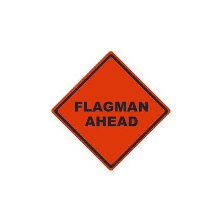 Nmc TRAFFIC, FLAGMAN AHEAD, 48X48, RUNR4807 RUNR4807